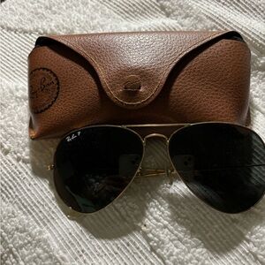 Ray Ban Aviator sunglasses.